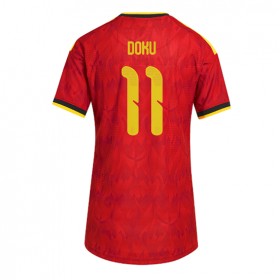 Belgia Jeremy Doku #11 Hjemme skjorte til dame VM 2026 Kortermet